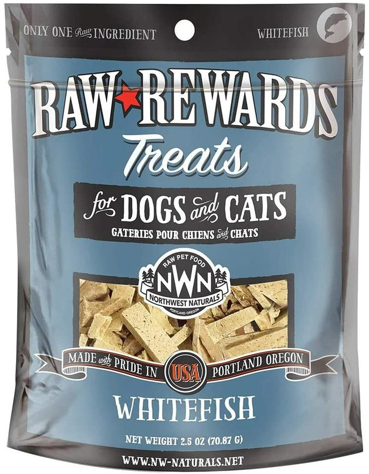 Northwest Naturals Freeze-Dried Treat For Dogs & Cats Whitefish / 2.5oz - Paw Naturals