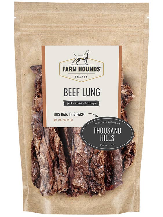 Farm Hounds Beef Lung 2oz Dog Treats