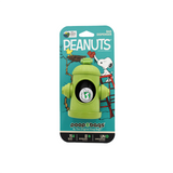 Original Poop Bags Unscented Hydrant Biobased Peanuts Dispenser Poop Bags 15ct - Paw Naturals