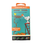 Original Poop Bags Peanuts Themed Biobased Poop Bags Scented Leash Rolls 120ct - Paw Naturals