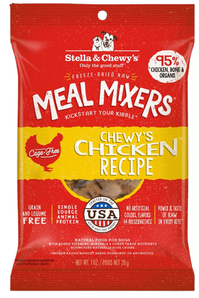 Stella & Chewy's Meal Mixer Chewy's Chicken Raw Freeze-Dried Dog Food 1oz - Paw Naturals