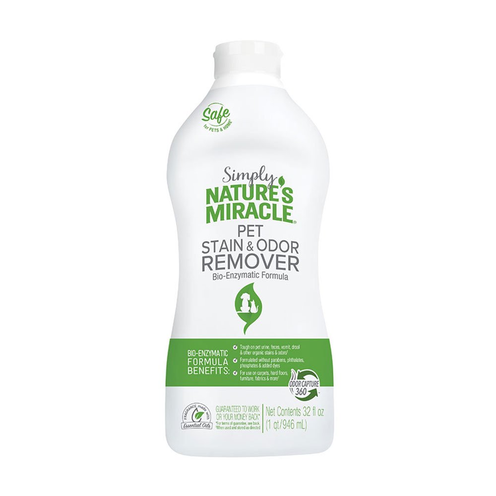 Simply Nature's Miracle Pet Stain & Odor Remover 32oz Pour - Paw Naturals