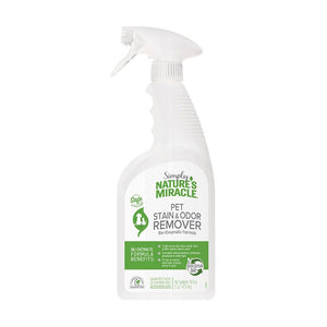 Simply Nature's Miracle Pet Stain & Odor Remover 16oz Spray - Paw Naturals