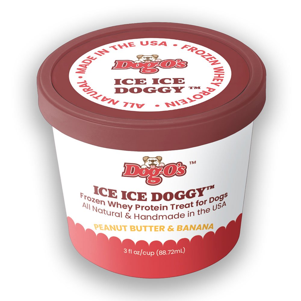 Dog-O's Ice Ice Doggy Frozen Whey Protein Treat for Dogs 3oz Cups