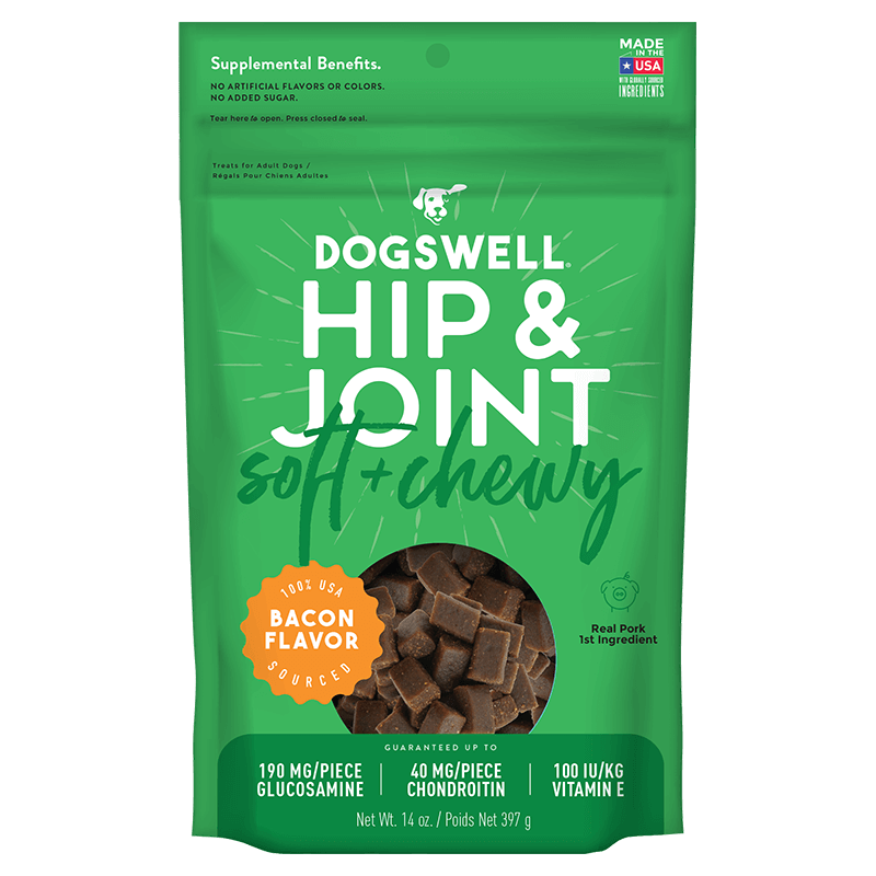 Dogswell Soft & Chewy Hip & Joint Bacon 14oz Dog Treats