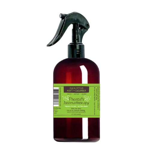 Phoebe's Aromatherapy Multi-Use Essential Oil Spray in Eucalyptus & Mint 8oz - Paw Naturals