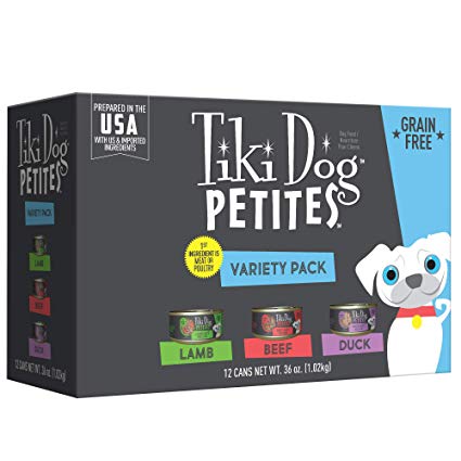 Tiki Pet Variety Pack Petite Pate 3oz Wet Dog Food