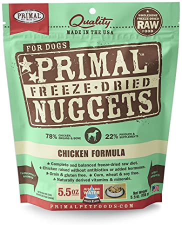 Primal Raw Freeze-Dried Dog Food Chicken 5oz - Paw Naturals