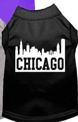 Mirage Pet Products Chicago Skyline Screen Print Dog Shirt