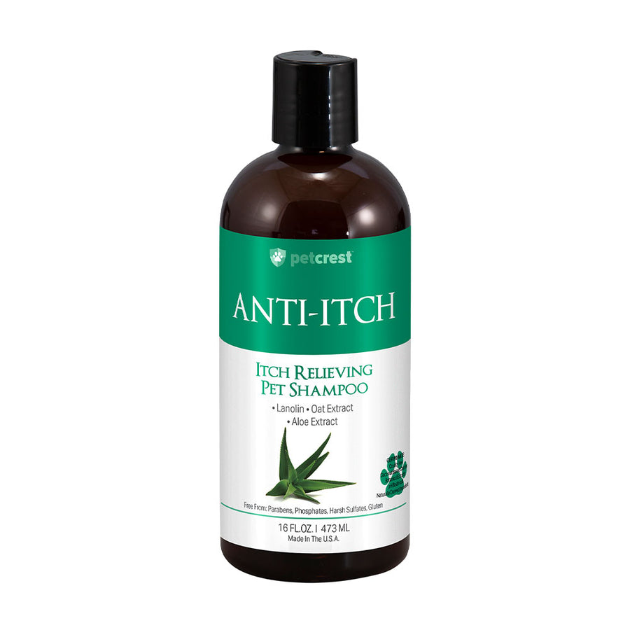 Petcrest Anti-Itch Shampoo for Dogs & Cats 16oz - Paw Naturals