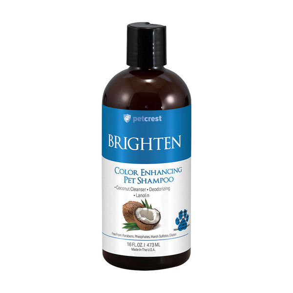 Petcrest Brightening Shampoo for Dogs & Cats 16oz - Paw Naturals