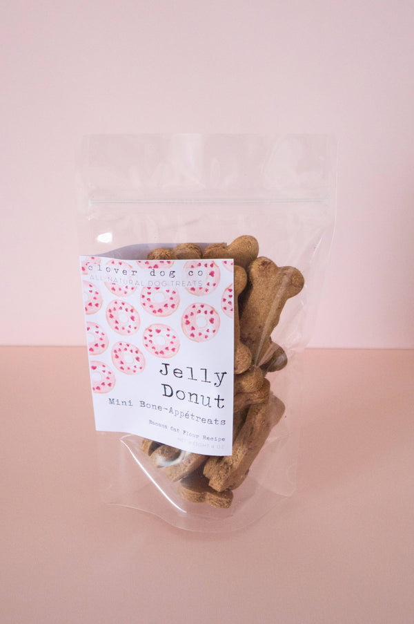 Clover Dog Co. Jelly Donut Bone Biscuits