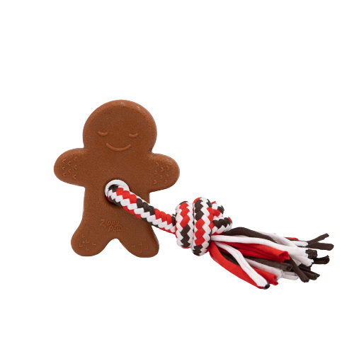 Zippypaws Holiday ZippyTuff Teether Gingerbread Man