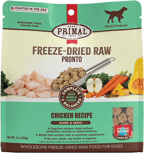 Primal Pronto Raw Freeze-Dried Chicken Dog Food
