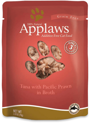 Applaws Pouch Tuna & Prawn 2.4oz Cat Food - Paw Naturals