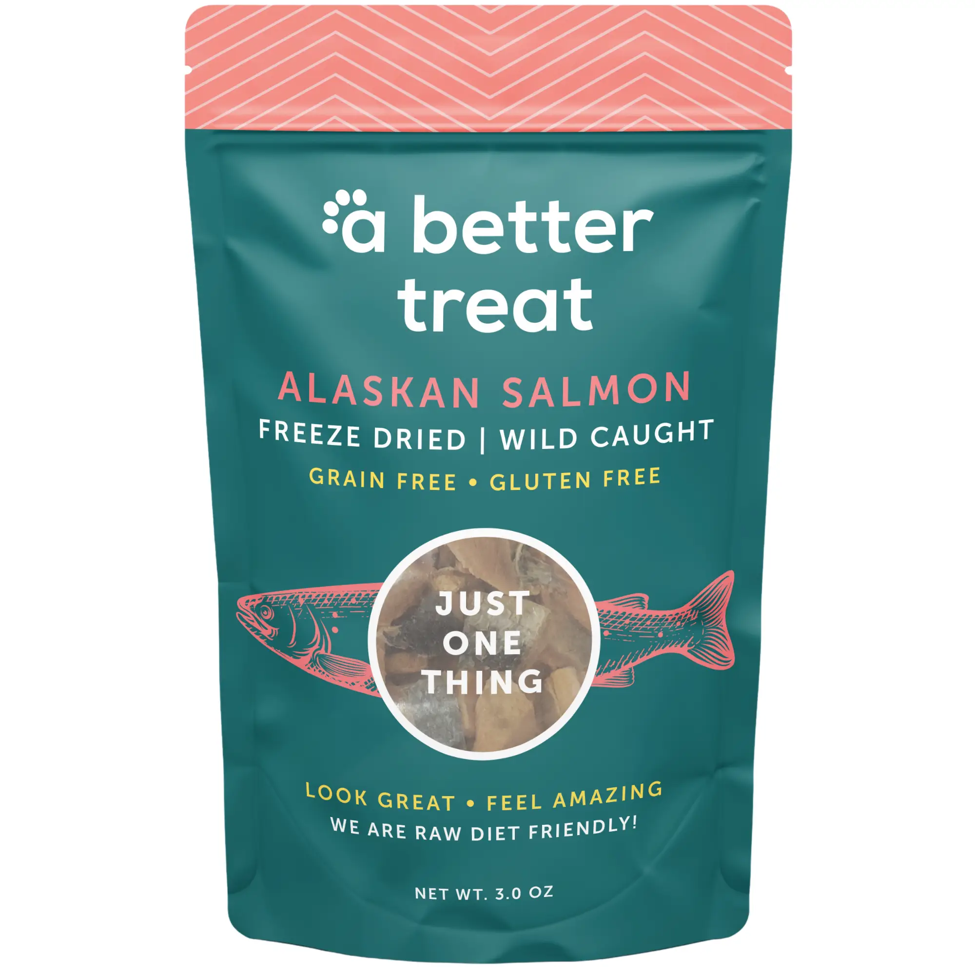 A Better Treat Freeze Dried Wild Caught Salmon Dog and Cat Treats