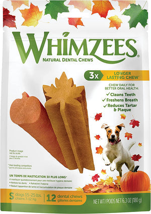 Whimzees Fall Value Bag Veggie Dental Treats 6.3oz Small - Paw Naturals
