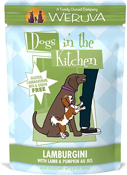 Weruva Dogs In The Kitchen Wet Dog Food Pouch 2.8oz Lamburgini - Paw Naturals