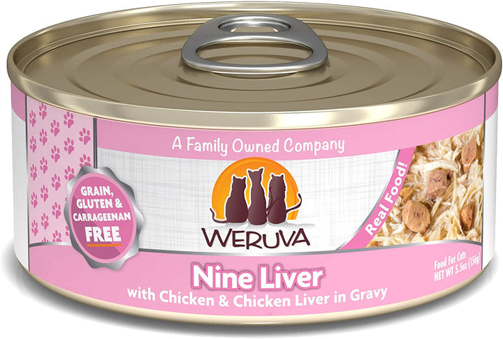 Weruva Classic Canned Cat Food Nine Liver / 5.5oz - Paw Naturals