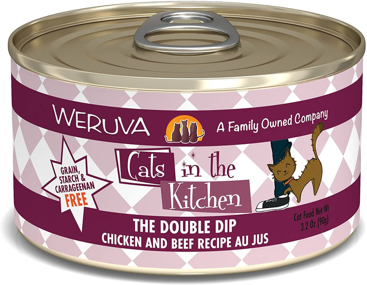 Weruva Cats In The Kitchen Wet Cat Food 3.2oz Can / The Double Dip - Paw Naturals