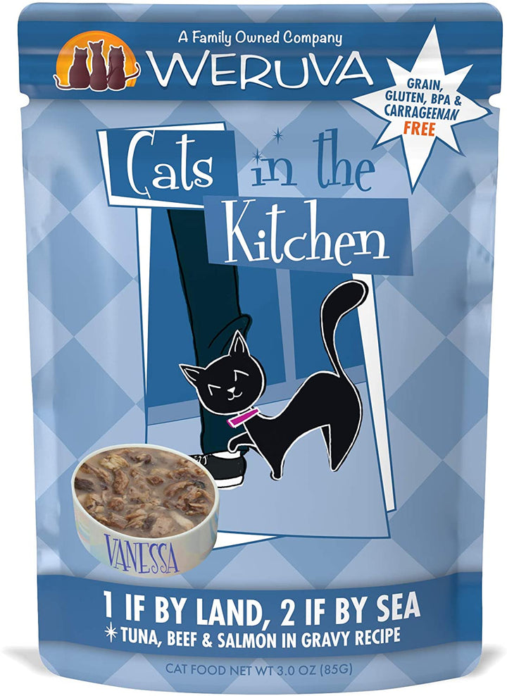 Weruva Cats In The Kitchen Wet Cat Food 3oz Pouch / 1 If By Land, 2 If By Sea - Paw Naturals