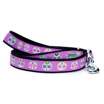 The Worthy Dog Skeletons Purple Collar & Lead Collection