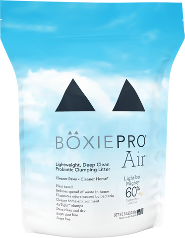 BoxiePro Air Lightweight Deep Clean Probiotic Clumping Litter 6.5 lb bag