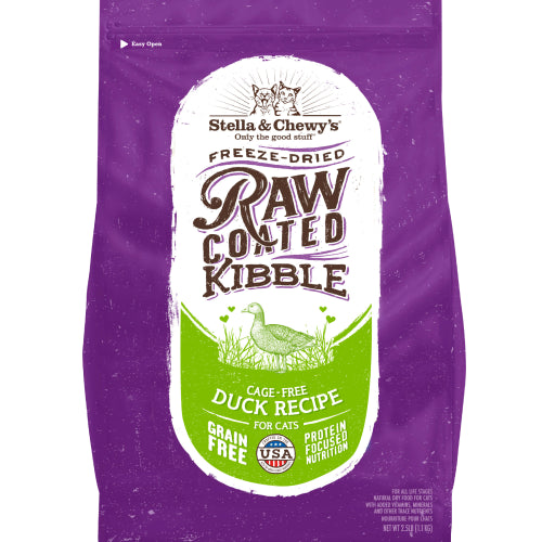 Stella & Chewy's Cat Raw Coated Kibble Cage-Free Duck Recipe Dry Cat Food