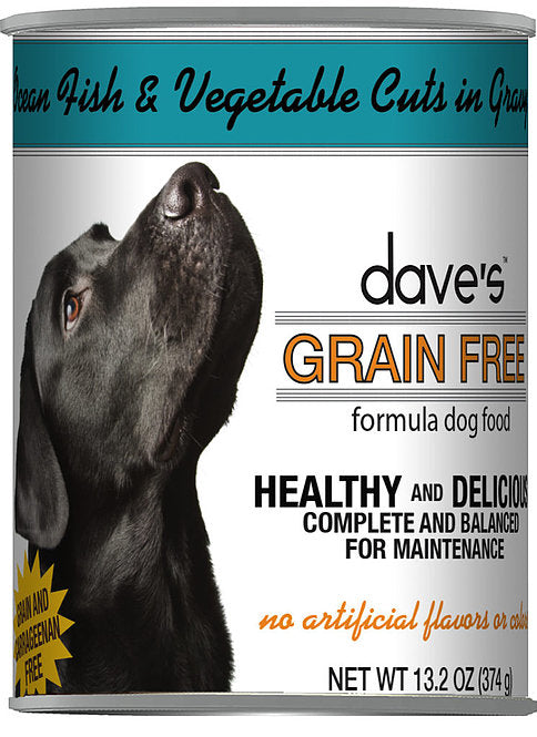 Dave's Pet Food Grain-Free Ocean Fish & Vegetable 13.2oz Canned Dog Food