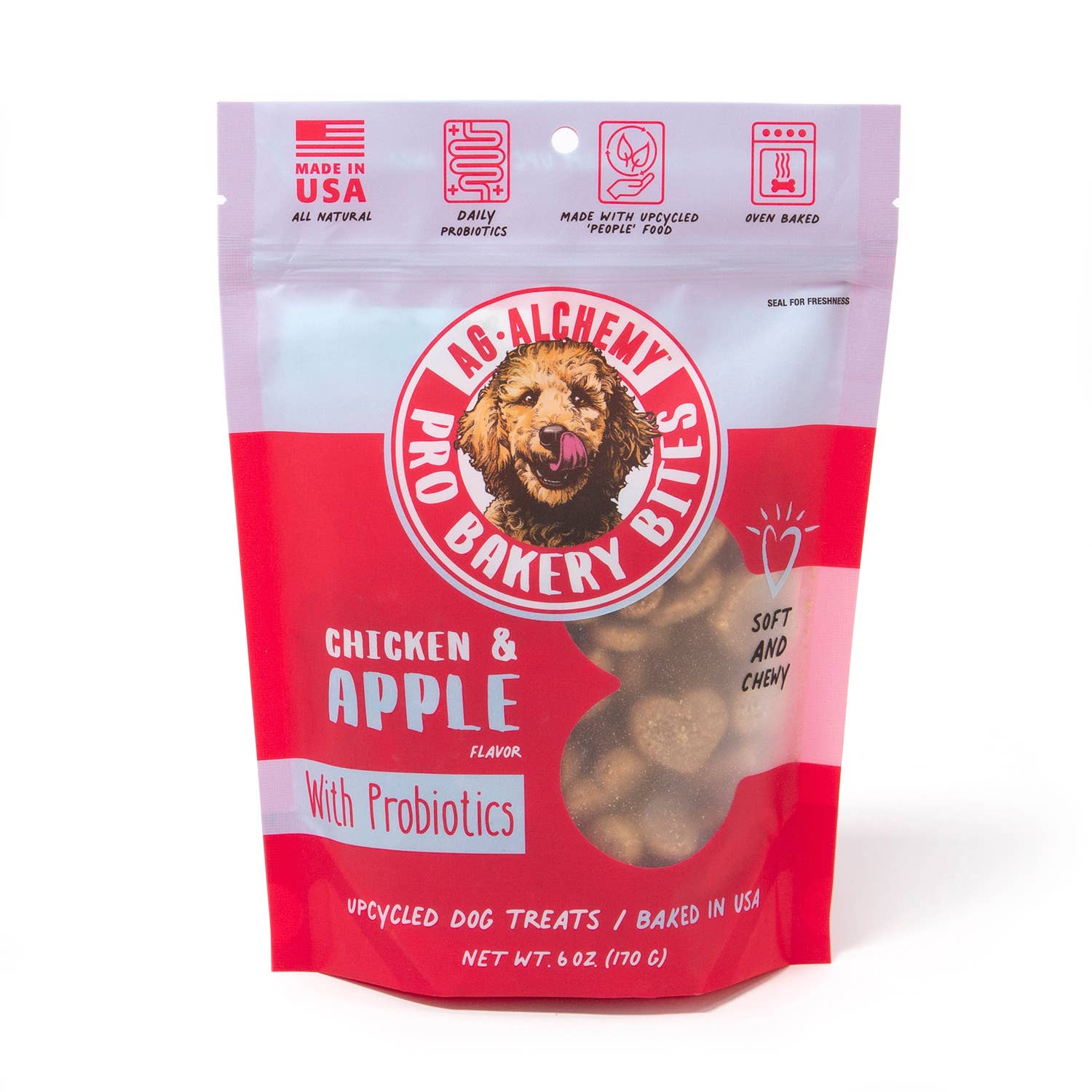 AgAlchemy Animal Nutrition Pro Bakery Bites Soft & Chewy Chicken & Apple Dog Treat