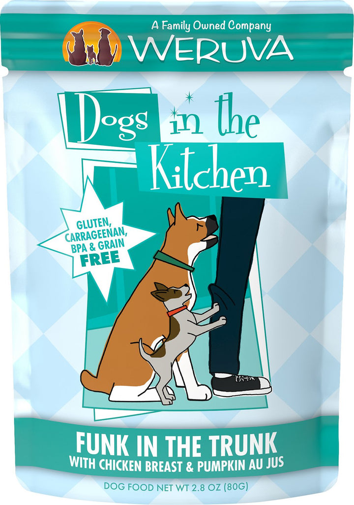 Weruva Dogs In The Kitchen Wet Dog Food Pouch 2.8oz Funk in the Trunk - Paw Naturals