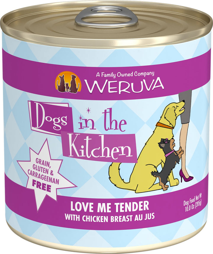 Weruva Dogs In The Kitchen Canned Dog Food 10oz Love Me Tender - Paw Naturals