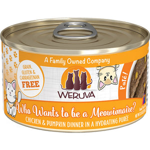 Weruva Pate Canned Cat Food 3oz Who Wants To Be A Meowionaire - Paw Naturals
