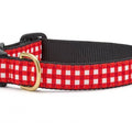 Up Country Red Gingham Dog Collar & Leash Collection