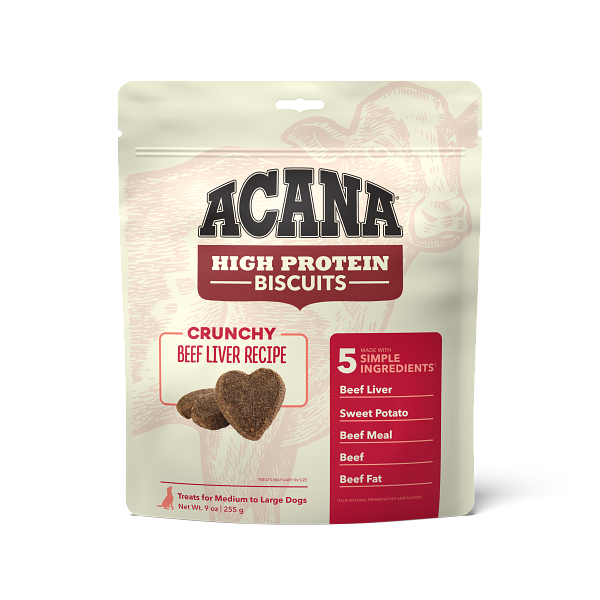 Acana High-Protein Biscuits Dog Treats Beef Liver / Large - Paw Naturals