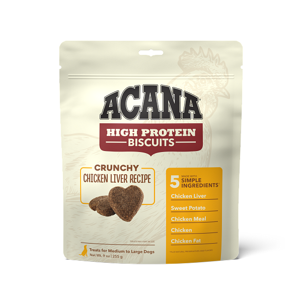 Acana High-Protein Biscuits Dog Treats Chicken Liver / Large - Paw Naturals