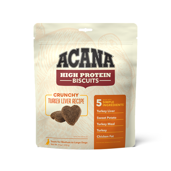 Acana High-Protein Biscuits Dog Treats Turkey Liver / Large - Paw Naturals