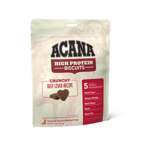 Acana High-Protein Biscuits Dog Treats Beef Liver / Small - Paw Naturals