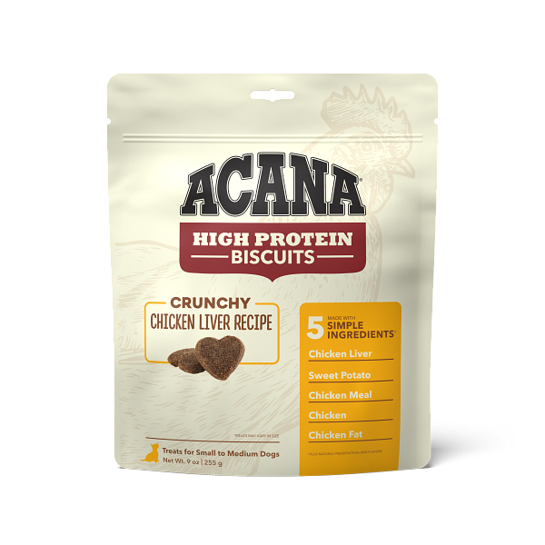 Acana High-Protein Biscuits Dog Treats Chicken Liver / Small - Paw Naturals