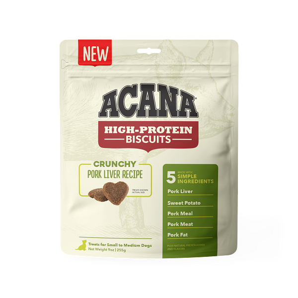 Acana High-Protein Biscuits Dog Treats Pork Liver / Small - Paw Naturals