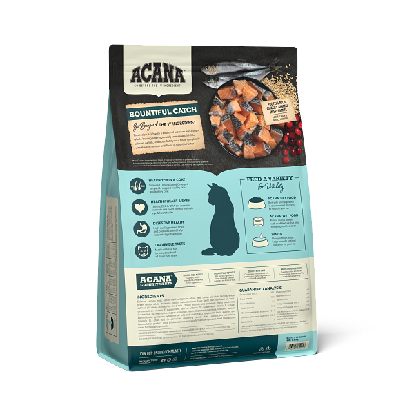 Acana Bountiful Catch High-Protein Adult Dry Cat Food - Paw Naturals