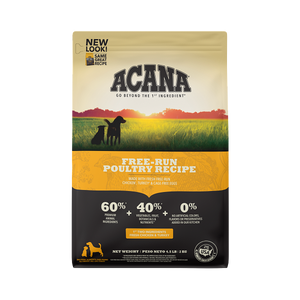 Acana Heritage Free Run Poultry Dry Dog Food 4.5lb - Paw Naturals