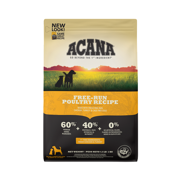 Acana Heritage Free Run Poultry Dry Dog Food 4.5lb - Paw Naturals