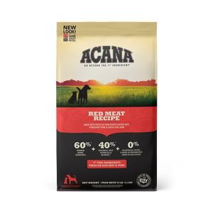 Acana Heritage Red Meat Dry Dog Food 25lb - Paw Naturals