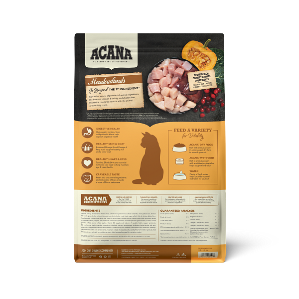 Acana Cat Highest Protein Meadowlands Dry Cat Food