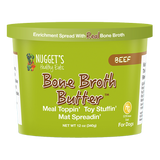 Nuggets Healthy Eats Bone Broth Butter 12z Frozen Tubs Beef - Paw Naturals