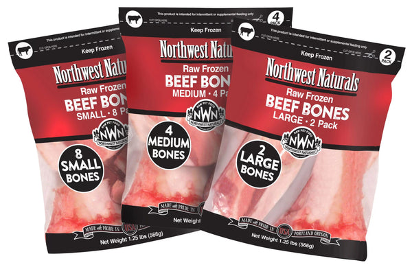 Northwest Naturals Raw Frozen Beef Marrow Bone
