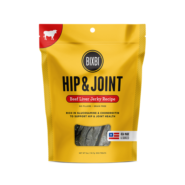 Bixbi Jerky Hip & Joint Beef Liver Dog Treat