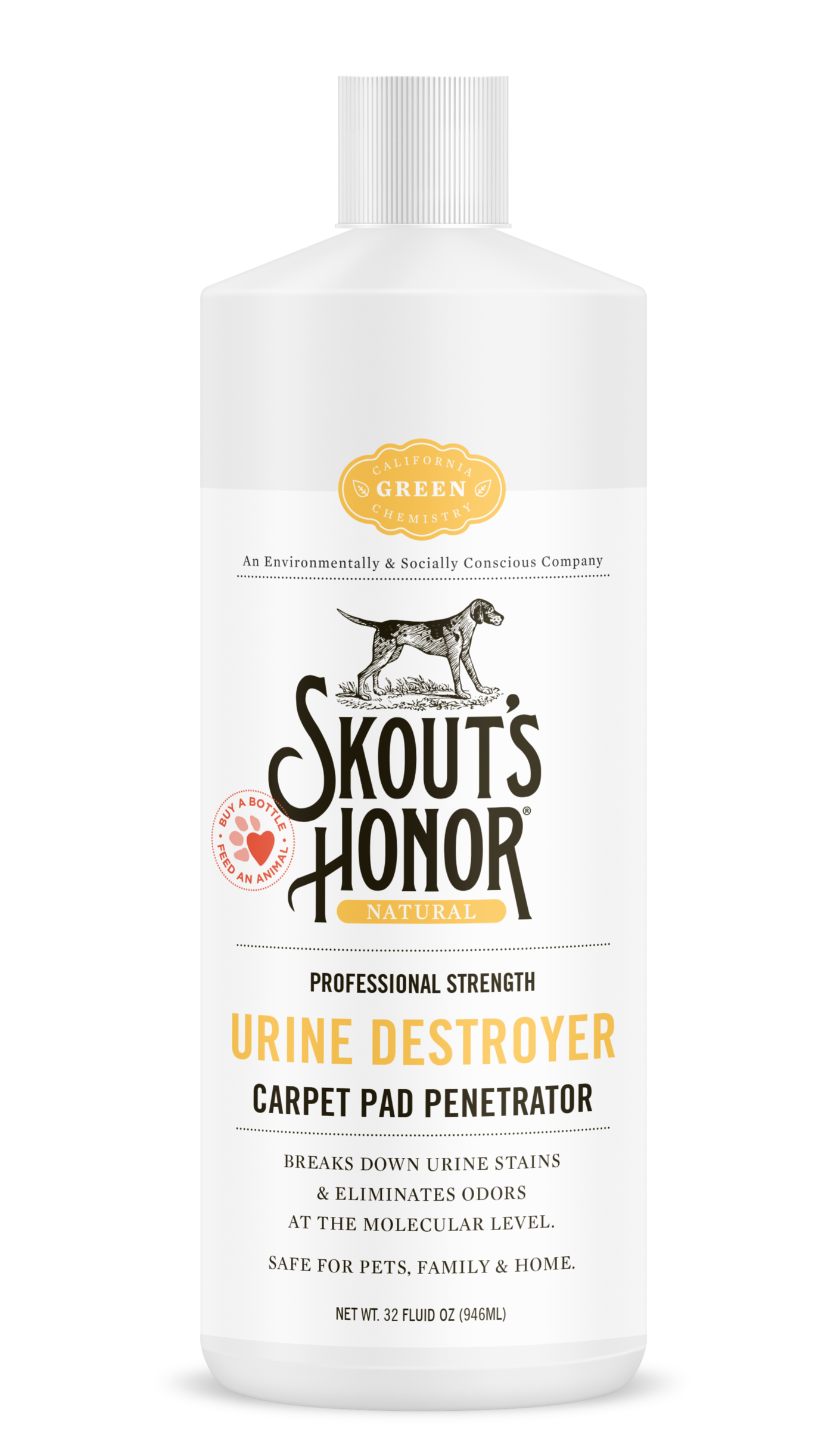 Skout's Honor Urine Destroyer Carpet Pad Penetrator 32oz - Paw Naturals