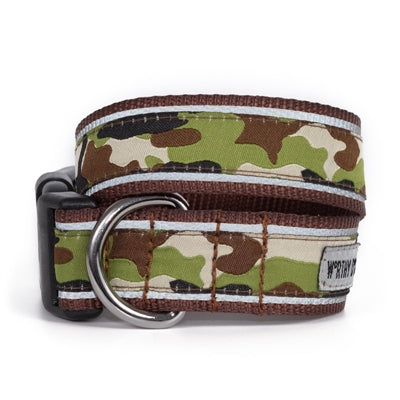The Worthy Dog Camo Brown Collar & Lead Collection Small - Paw Naturals